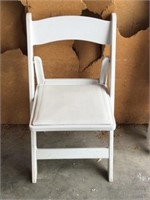 10 White Poly Resin Folding Chair