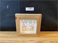 You are My Sunshine Framed Sign