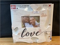 New- Love is US - Puzzle Piece Frame