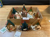 Lot of New Wooden Christmas Ornaments