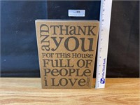 New - Thank You - Sign