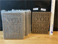 New- Lot of 4 - Thank You Signs
