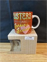 New - Sisters Coffee Mug in Box