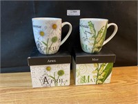 Lot of New Coffee Mugs with Gift Boxes