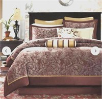 King Sz Brn Pereira Paisley Comforter Set