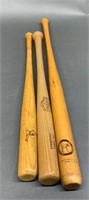Three St.Louis Cardinals Ball Bats