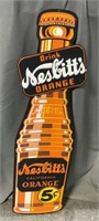 28" Metal Nesbitt’s Orange Soda Sign