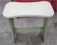 20" Green & White Bench