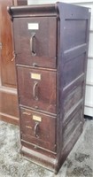 Globe 3 Drawer Wood Office File