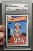 1985 Topps Mark Mcguire Rookie Card