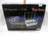 NEW CD Case for 600 CDs - Top Box