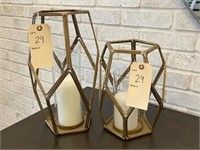 2PC CANDLE HOLDER