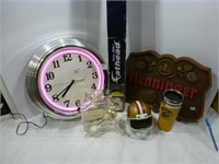 Light Up Clock / Travel Cup / Wood Beer Sign