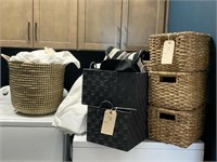 ASSORTED TOWELS & BASKETS