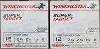 WINCHESTER 12GA 2 3/4" 8 SHOT 2 BOXES - 50 RDS