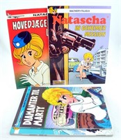 Natacha. Lot de 4 volumes en allemand (1977/92)