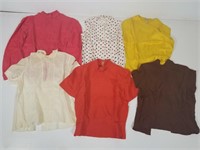 6 vintage ladies shirts
