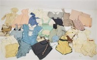 40-50s baby clothes, binders, blankets, etc