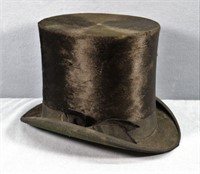Dunlap & Co. Beaver Fur Stovepipe Top Hat