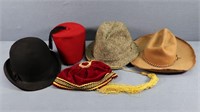(5) Vintage Gentleman's Hats