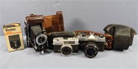 (3) Vintage Cameras incl. Konica C35