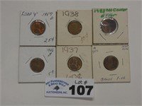 (6) Various Lincoln Cent