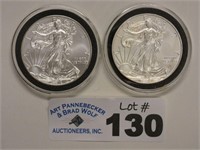 2012 & 2013 American Silver Eagle Dollars