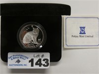 1 Troy oz. Silver Proof Cat Coin
