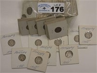 $5.00  Face Value Silver Mercury Dimes