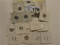 $5.00  Face Value Silver Mercury Dimes