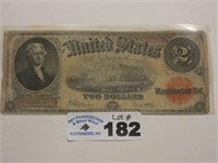 Series 1917 Large $2.00 Red Seal Bill