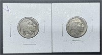 1925 and 1923 Buffalo Nickels