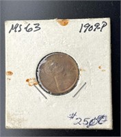 1909-P Lincoln Wheat Penny