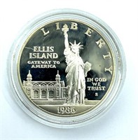 1986 Ellis Island One-Dollar Silver Proof