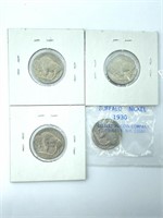 (4) Buffalo Nickels 1930, (2) 1936, (1) 1935