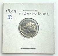 1939-D Mercury Dime