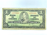 1937 Canadian One Dallas Bank Note