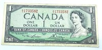1954 Canadian One Dollar Bank Note
