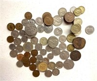 Queen Elizabeth Faced Coins, Canada, Britain, New