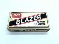 (47) Rounds 9mm Luger, CCI Industries Blazer