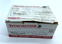 (57) Rounds Winchester 9mm Luger 115 Grain FMJ