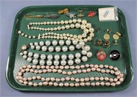 Costume Jewelry Incl. Faux Pearls