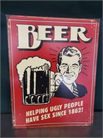 Vintage 16" Beer Sign