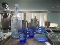 SHIRLEY TEMPLE AND OTHER BLUE GLASS