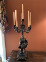 Bronze 5 Arm Figural Candelabra