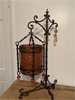 French style Wrought Iron Cantilevered Lantern