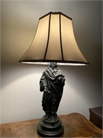 Vintage Bronze Figural Table Lamp