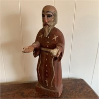 Carved Wooden Figure.  Noah?