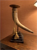 Horn Pillar Candle Holder