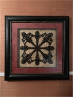 Framed and Matted Decorative Wall Hanging